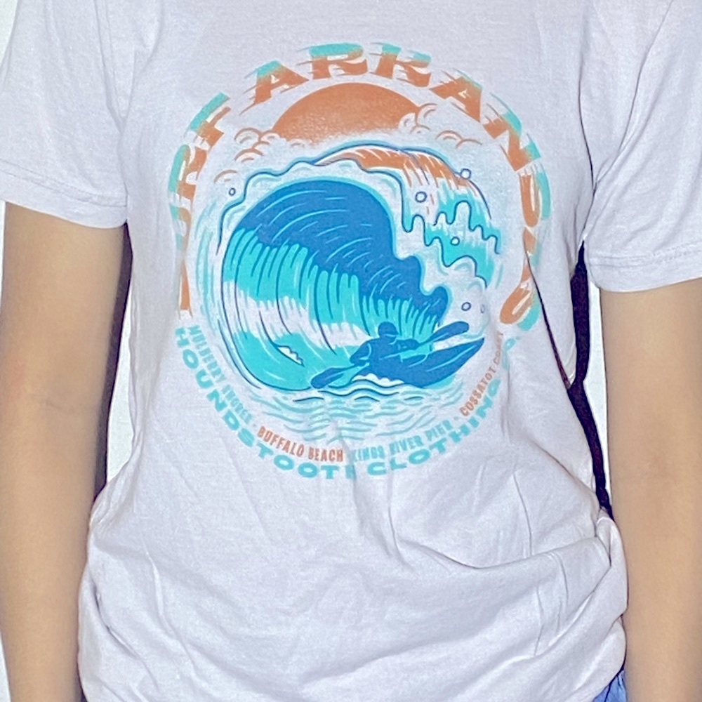 Arkansas houndstooth tee